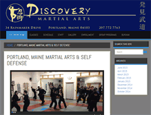 Tablet Screenshot of discoverymartialarts.net